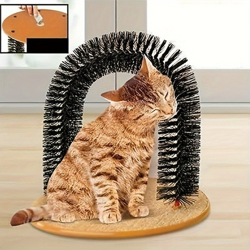 Cat Grooming Scratcher Brush Toy