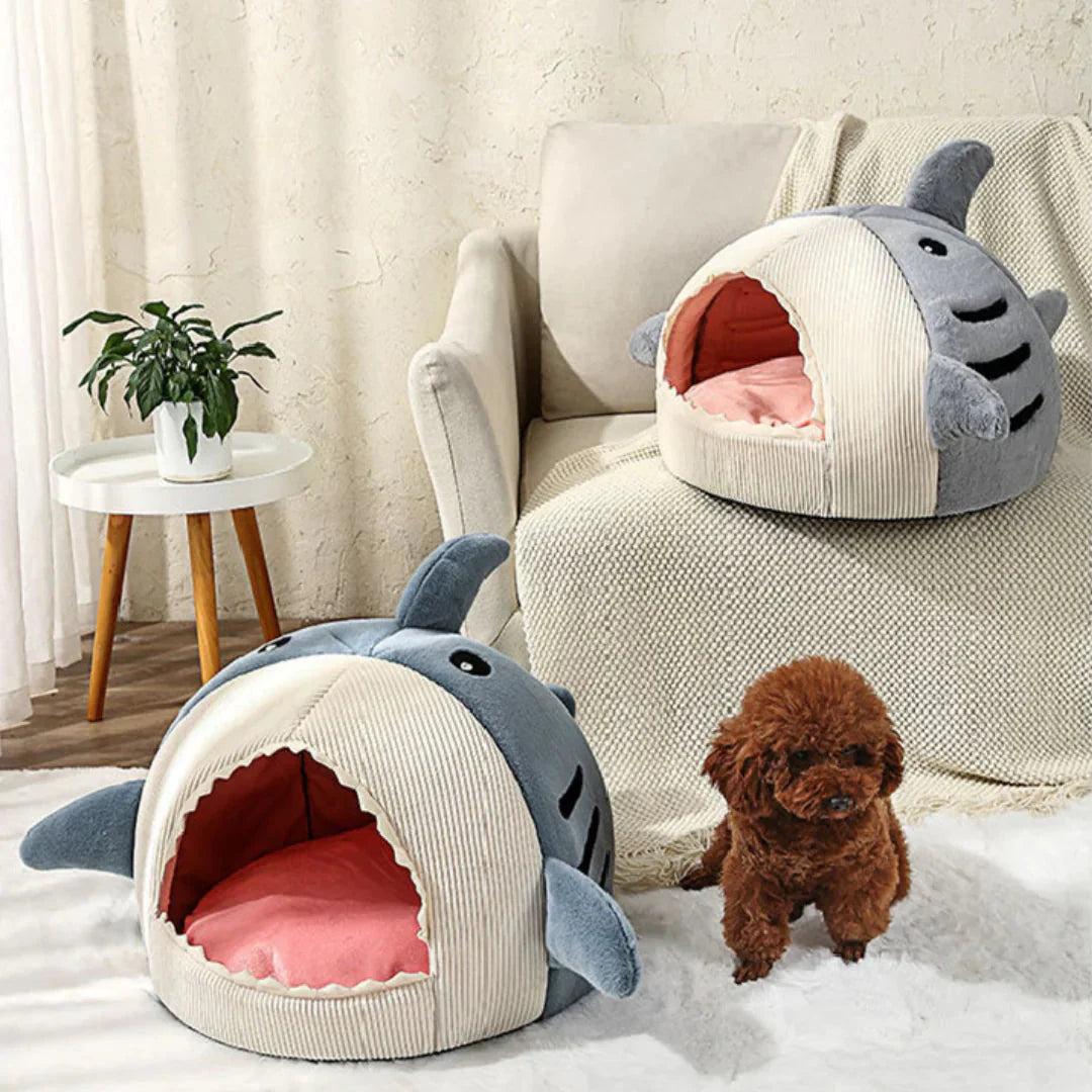 Indulge Your Pet with the Ultimate Luxury Plush Shark Bed