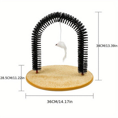 Cat Grooming Scratcher Brush Toy 