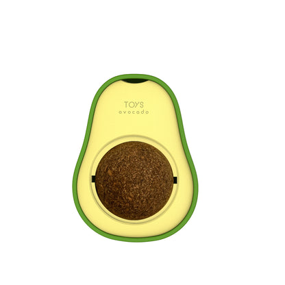 Avocado-shaped catnip ball cat toy