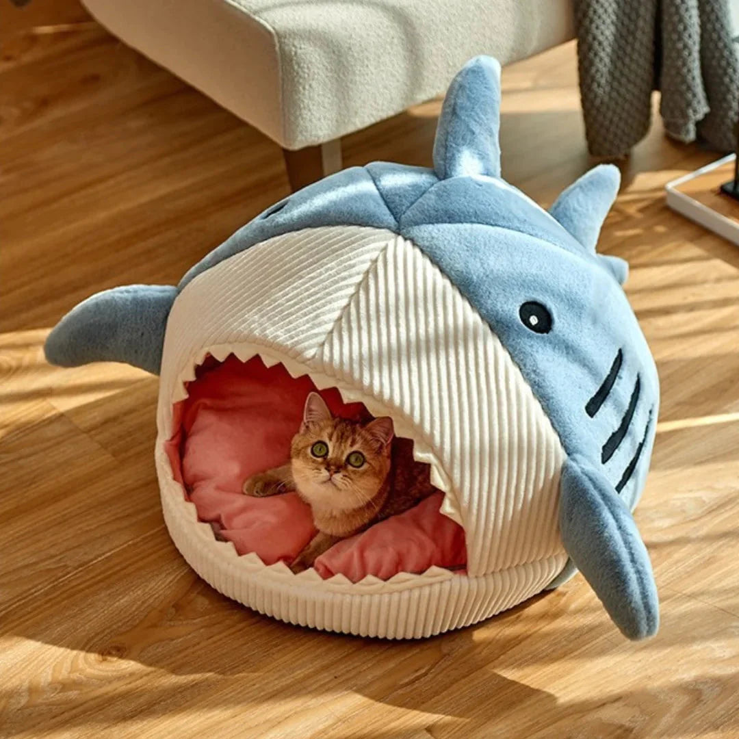 Indulge Your Pet with the Ultimate Luxury Plush Shark Bed