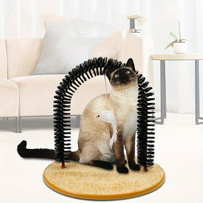 Cat Grooming Scratcher Brush Toy 