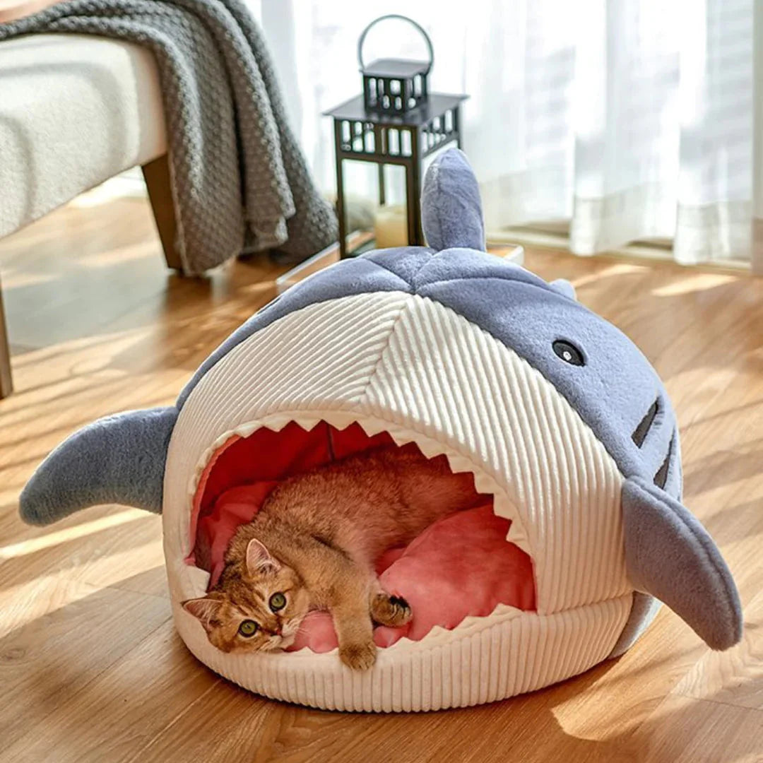 Indulge Your Pet with the Ultimate Luxury Plush Shark Bed