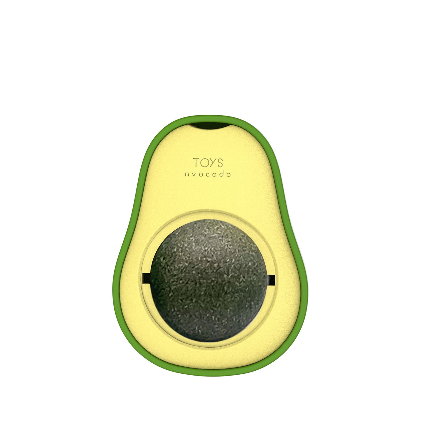 Avocado-shaped catnip ball cat toy