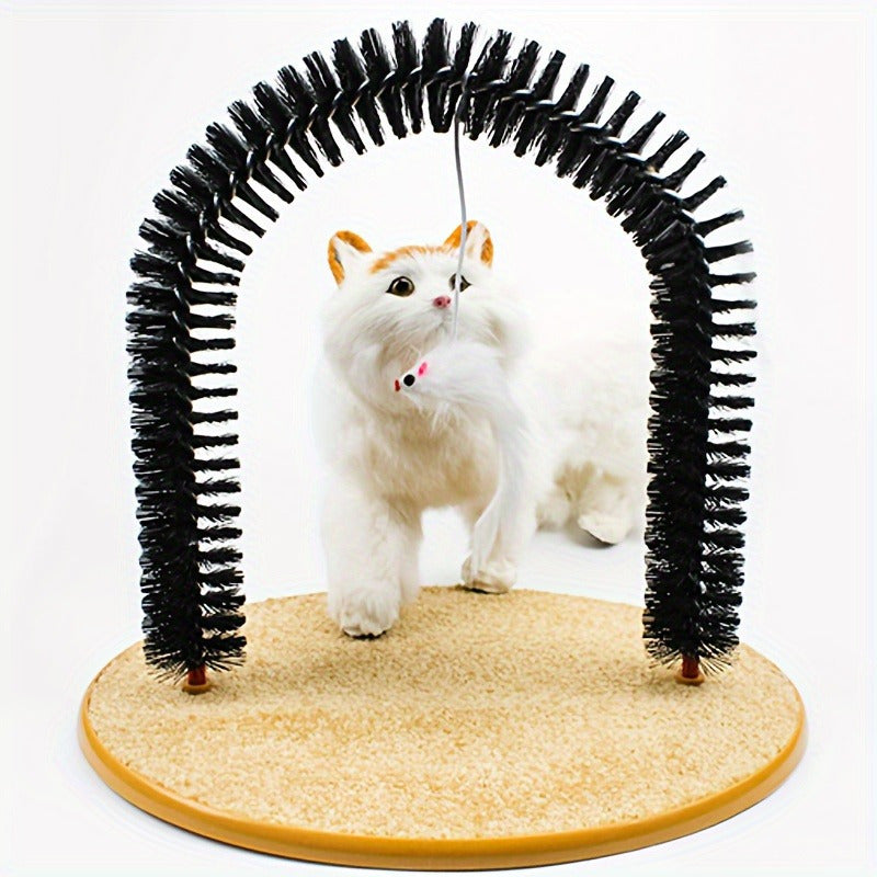 Cat Grooming Scratcher Brush Toy 