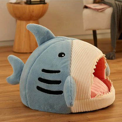 Indulge Your Pet with the Ultimate Luxury Plush Shark Bed