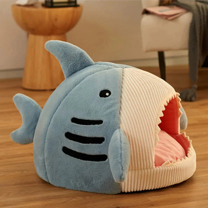 Indulge Your Pet with the Ultimate Luxury Plush Shark Bed