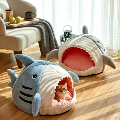 Indulge Your Pet with the Ultimate Luxury Plush Shark Bed