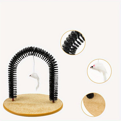 Cat Grooming Scratcher Brush Toy 