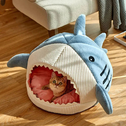 Indulge Your Pet with the Ultimate Luxury Plush Shark Bed